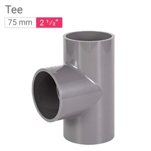 Star PVC Tee 75mm 2.5inch