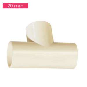 Shine Plast Tee 20mm Ivory