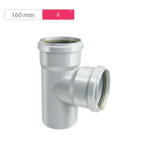Finolex SWR Ring Tee Plain 160mm 6inch