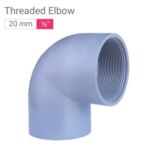 Star PVC Threaded Elbow 20mm .5inch