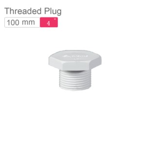 Supreme AquaGold uPVC Threaded Plug 100mm SCH 80 Off White