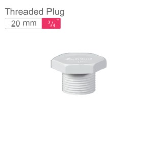 Supreme AquaGold uPVC Threaded Plug 20mm SCH 80 Off White