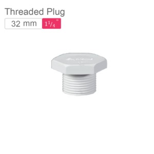 Supreme AquaGold uPVC Threaded Plug 32mm SCH 80 Off White