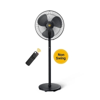 Atomberg Renesa 400mm Non Swing BLDC motor Energy Saving Pedestal Fan with Remote Control Black