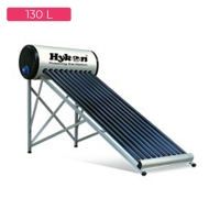 Hykon DuraP130 Powder coated Outer Tank, PP Inner tank ,58x2100 Evacuated 10 Glass Tubes 2000PM Standard Solar Water Heater