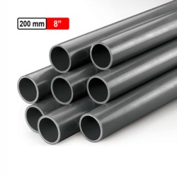 Ocean Non ISI 200mm 8inch 2.5kg/cm UPVC Pipe