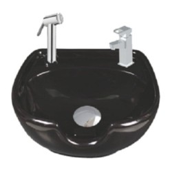 Varmora Salon Basin 610x520x180 Half Pedestal Wash Basin 