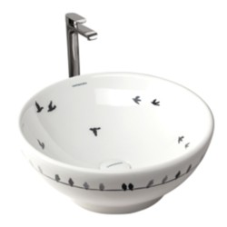 Varmora Birds 415x415x170 Round Wash Basins