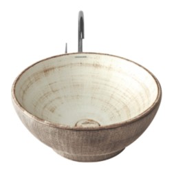 Varmora Brown 415x415x170 Round Wash Basins