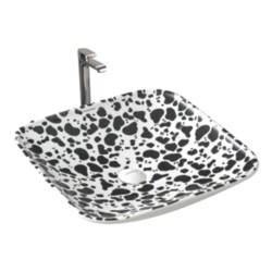 Varmora Dalmation 480x480x120 Square Wash Basins
