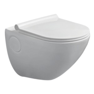 Varmora Prius 510x365x365 with slim seat cover Alaska White Wall Hung water closet