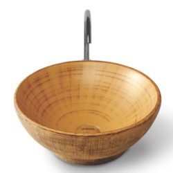 Varmora Wood 415x415x170 Round Wash Basins