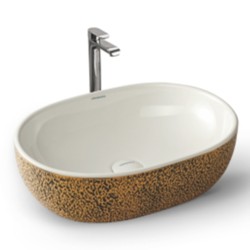 Varmora Yellow 490x350x136 Oval Wash Basins
