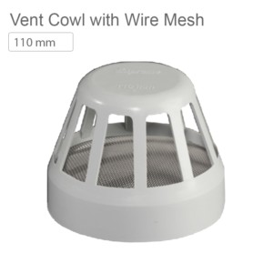 Supreme SWR Fitting Vent Cowl with Wire Mesh 110 mm S