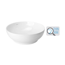 Cera Coyal Thin Rim 460x460x160mm Dia Snow White Table Top Wash Basin