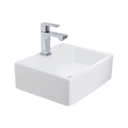 Cera Casket Mini 340x300 Snow White Table Top Wash Basin