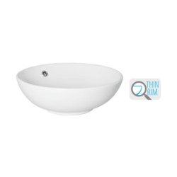 Cera Columbia 420x420x145mm Dia Snow White Table Top Wash Basin