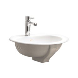 Cera Clair 520x450x200mm Snow White Counter Wash Basins