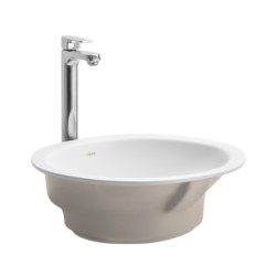 Cera Oval 450x350x150mm Snow White Counter Wash Basins