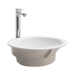 Cera Oval 560x400x205mm Snow White Counter Wash Basins