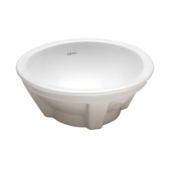 Cera Circle 380x380x150mm Dia Snow White Counter Wash Basins