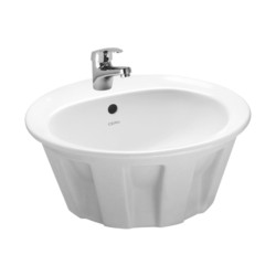 Cera Circular 470x470x200mm Snow White Counter Wash Basins