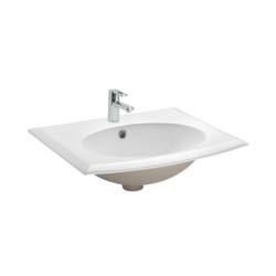 Cera Carmel 560x470x195mm Snow White Counter Wash Basins