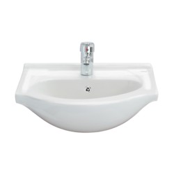 Cera Cabinet 500x420x180mm Snow White Semi-recessed Cabinet Wash Basin