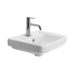 Cera Calvin 400 x 355 Snow White Wall hung wash basins without pedestal