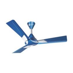 Orient Wendy Shine 1200mm Azure Blue - Silver Ceiling Fan