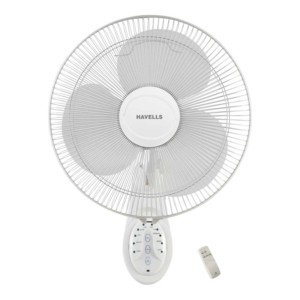 Havells Platina Remote 400mm White Wall Fan