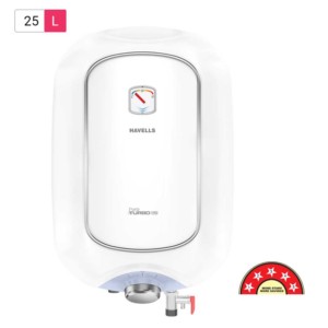 Havells Puro Turbo DX 25L White Blue Water Heater