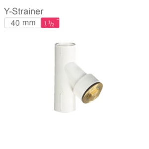 Supreme AquaGold uPVC Y - Strainer 40mm SCH 80 Off White