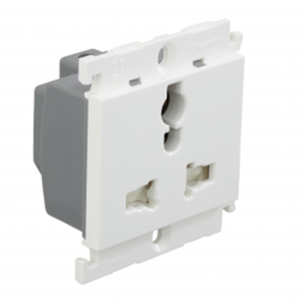 Legrand Mylinc 6/10/13A multistandard socket 2 module | mykit | Buy ...