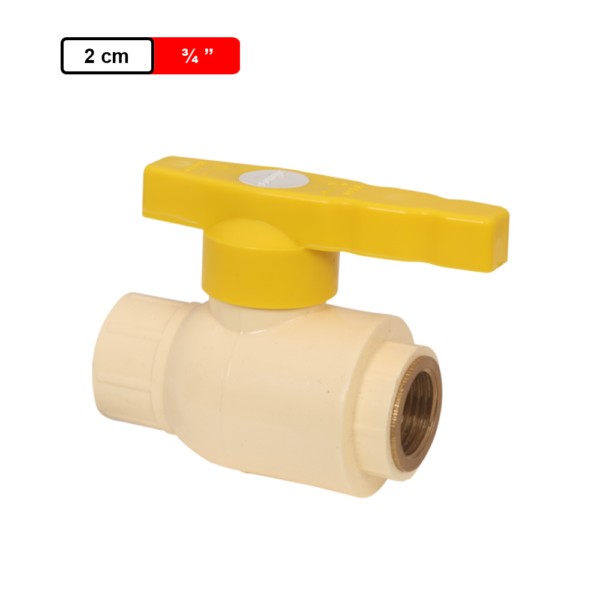 Ashirvad CPVC Ball Valve With Brass Threaded One Side 0.75Inch | Mykit ...