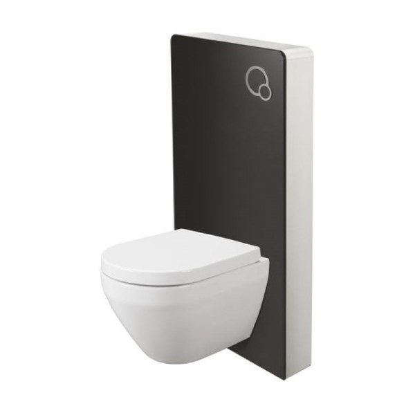 Somany Bastille 483x108x1004mm Wall Hung Water Closet with Classy Glass ...