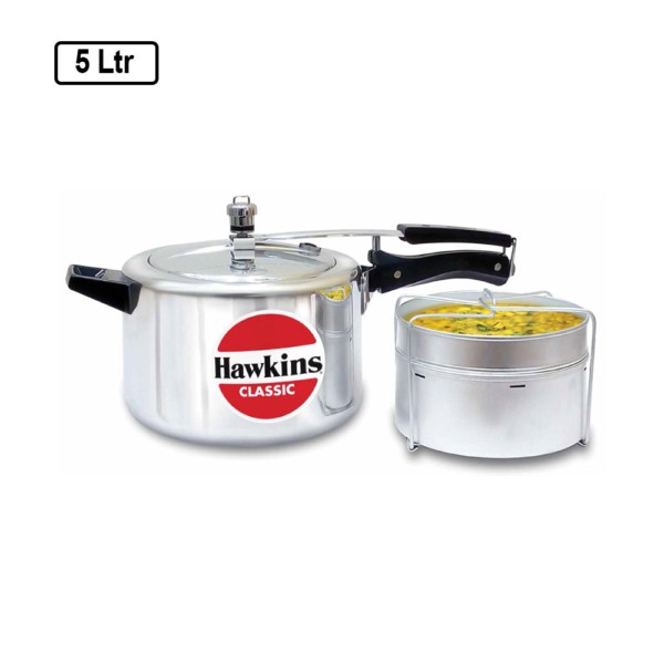 Hawkins Classic 5L Pressure Cooker with Separators mykit Buy online Buy Hawkins, Pressure