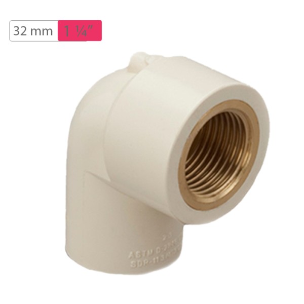 Finolex CPVC Elbow 90° Brass Insert 32mm 1.25inch mykit Buy online