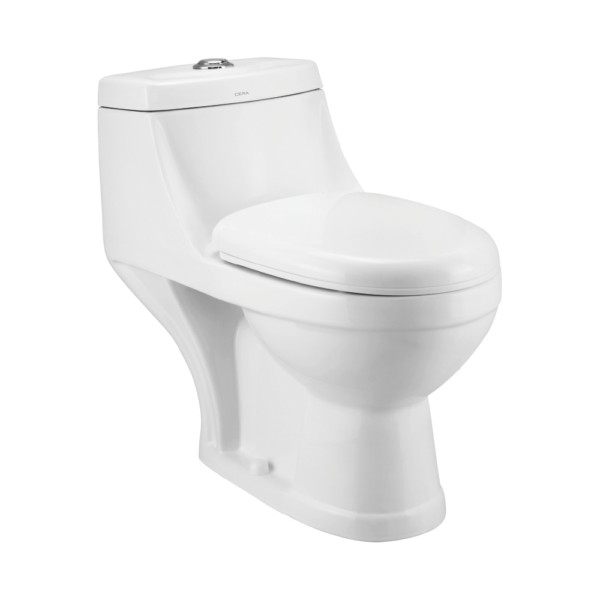 Cera Codi S Trap 710 X 375 X 660 Snow White One Piece Water Closet With Soft Close Seat Cover Mykit Buy Online Buy Cera One Piece Closets Online