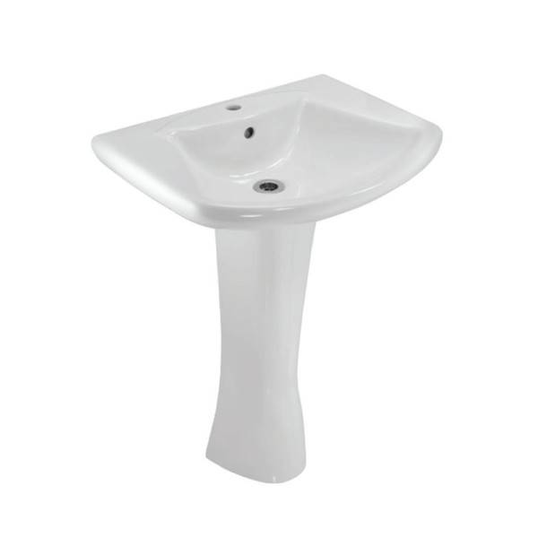 Jaquar Lyric 590x490x185mm Full Pedestal Wash Basin mykit Buy