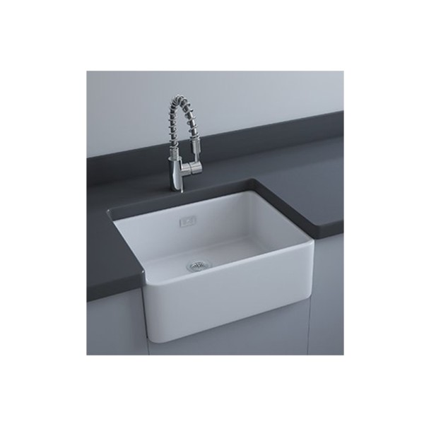 Rak Tulip 595x475x200 White Kitchen Sink Mykit Buy Online Buy Rak   OC84AWHA 