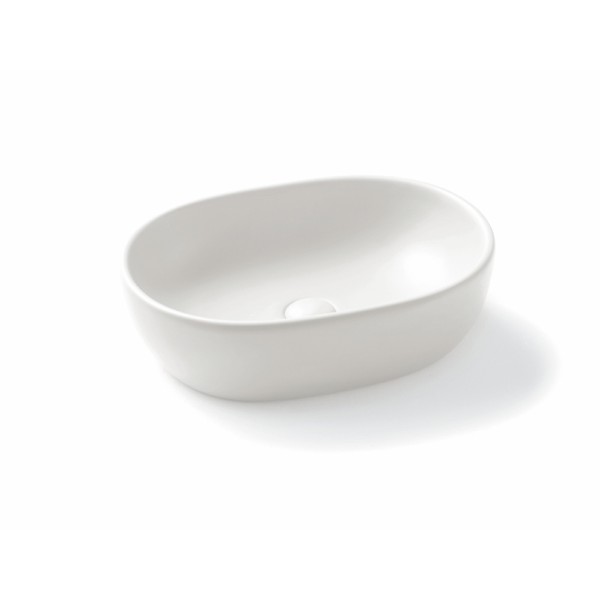 Varmora GlaceTone Oliver 490x350x135mm Blanco Table Top Wash Basin