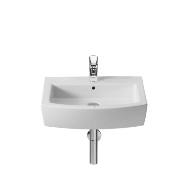 Roca Hall 550x485 Wall Hung Wash Basin With Wall Fixing Kit, 1 Taphole ...