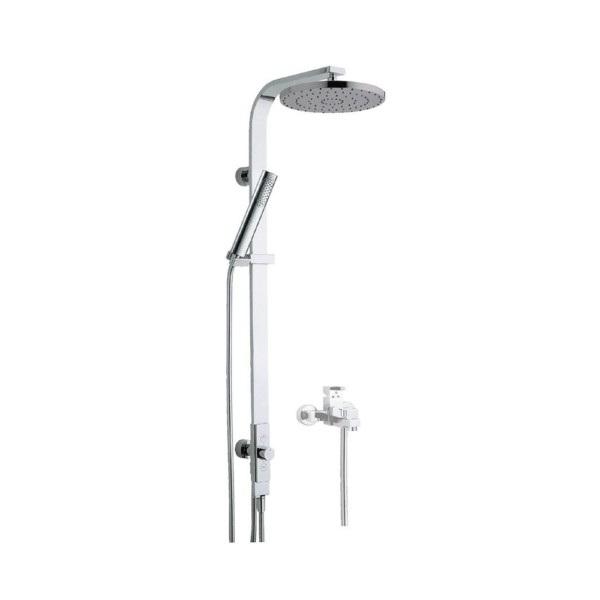 Jaquar Exposed Shower Pipe with Provision For Simultaneous Working Of