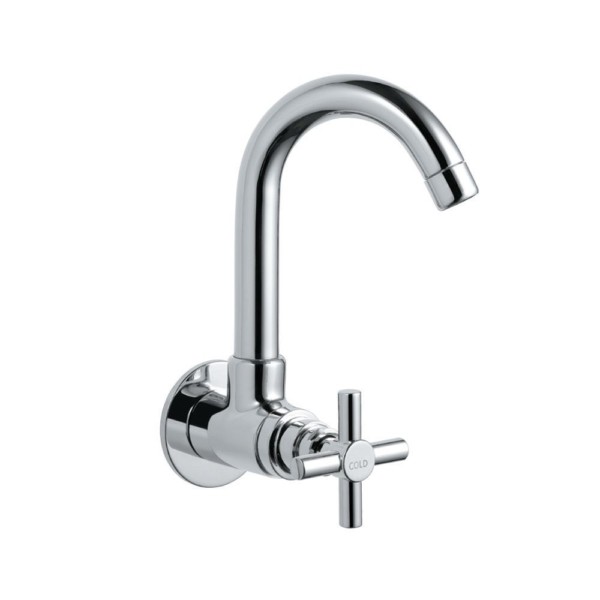 Jaquar Solo Sink Mixer with Swinging Casted Spout Wall Mounted Model ...