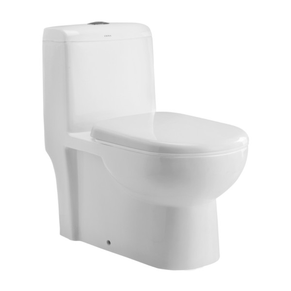 Cera Charisma S Trap 735 X 365 X 750 Snow White One Piece Water Closet With Soft Close Seat Cover Mykit Buy Online Buy Cera One Piece Closets Online