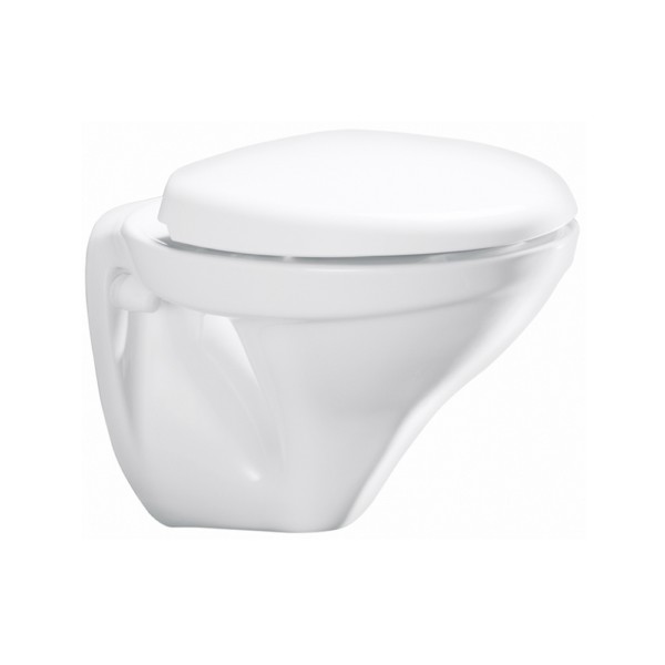 Cera Clair P Trap 535 X 380 400 Snow White Wall Hung Ewc With Soft Close Seat Cover Mykit Mounted Ewcs - Wall Hung Toilet Seat Cera
