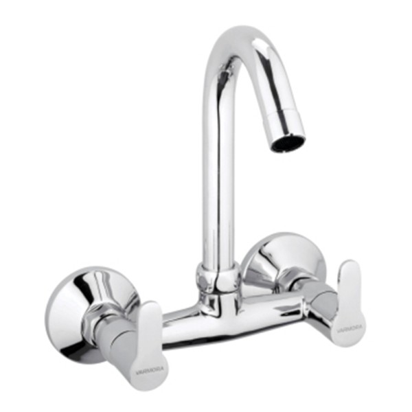 Varmora Merlin Sink Mixer with swivel spout wall mounted with wall ...