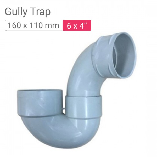 6 inch gully trap