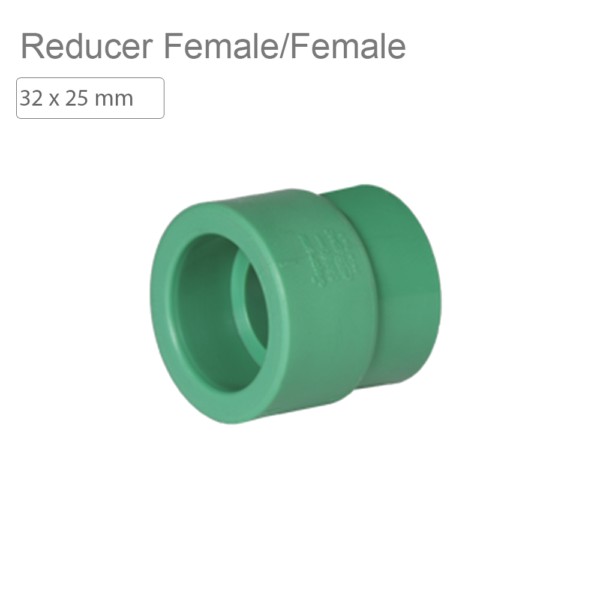 Supreme Indo Green PPR Reducer Female Female 32x25mm Mykit Buy Online Buy Supreme Reducer